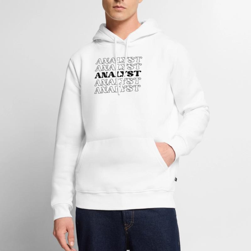Analyst Buchhalter Data Scientist Tabellenkalkulation Männer Premium Bio Hoodie