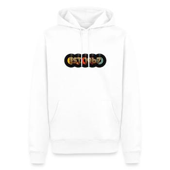 Millésime 1967 - Sweat à capuche Premium bio Homme - blanc - Devant - Nico (187cm)