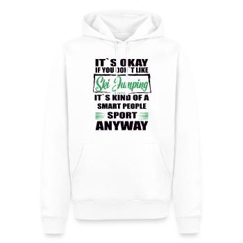 It's Okay If You Don't Like ski jumping - Männer Premium Bio Hoodie - Weiß - Vorne - Nico (187cm)