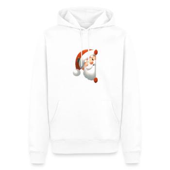 Weihnachtsmann Geschenkidee - Männer Premium Bio Hoodie - Weiß - Vorne - Nico (187cm)