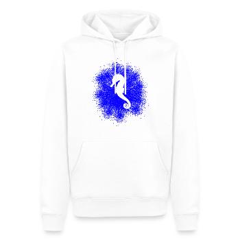 Seepferdchen - Männer Premium Bio Hoodie - Weiß - Vorne - Nico (187cm)