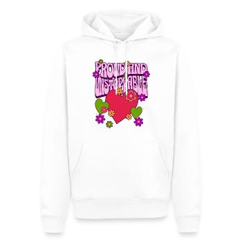LGBTQ Stolz Herz Blumen Liebe Homosexuell - Männer Premium Bio Hoodie - Weiß - Vorne - Nico (187cm)