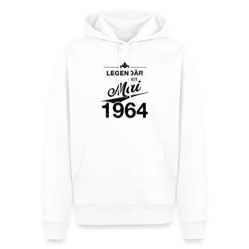 60th Birthday Legendary since May 1964 Born in 64 - Men’s Premium Organic Hoodie - white - Front - Nico (187cm)