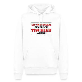 Tischler Spruch Beruf Lustiges Tischler Geschenk - Männer Premium Bio Hoodie - Weiß - Vorne - Nico (187cm)