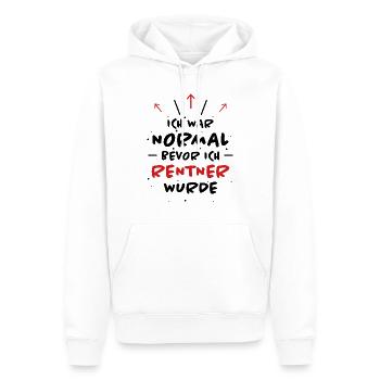 Rentner Spruch Rente Ruhestand Rentner Geschenk - Männer Premium Bio Hoodie - Weiß - Vorne - Nico (187cm)
