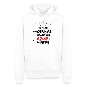 Azubi Spruch Lehrling Job Lustiges Azubi Geschenk - Männer Premium Bio Hoodie - Weiß - Vorne - Nico (187cm)