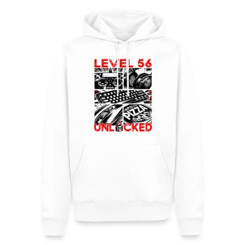 Geburtstag Level 56 freigeschaltet Gaming & Zocker - Männer Premium Bio Hoodie - Weiß - Vorne - Nico (187cm)