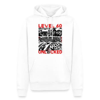 Geburtstag Level 60 freigeschaltet Gaming & Zocker - Männer Premium Bio Hoodie - Weiß - Vorne - Nico (187cm)