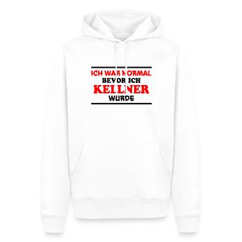 Kellner Spruch Restaurant Lustige Kellner Geschenk - Männer Premium Bio Hoodie - Weiß - Vorne - Nico (187cm)
