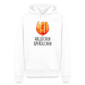 Hello aperitif summer drink aperitif - Men’s Premium Organic Hoodie - white - Front - Nico (187cm)