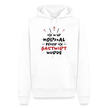 Gastwirt Spruch Kneipe Wirt Fun Gastwirt Geschenk - Männer Premium Bio Hoodie - Weiß - Vorne - Nico (187cm)