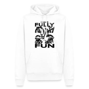 Mountainbike I have fully fun MTB - Men’s Premium Organic Hoodie - white - Front - Nico (187cm)