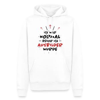 Ausbilder Spruch Beruf Lustiges Ausbilder Geschenk - Männer Premium Bio Hoodie - Weiß - Vorne - Nico (187cm)