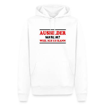 Ausbilder Spruch Beruf Lustiges Ausbilder Geschenk - Männer Premium Bio Hoodie - Weiß - Vorne - Nico (187cm)