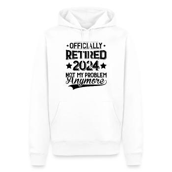 Offiziell in den Ruhestand verabschiedetes Design für den Ruhestand 2024 - Männer Premium Bio Hoodie - Weiß - Vorne - Nico (187cm)