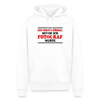 Fotograf Spruch Foto Lustiges Fotograf Geschenk - Männer Premium Bio Hoodie - Weiß - Vorne - Nico (187cm)