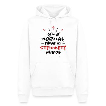 Steinmetz Spruch Beruf Lustiges Steinmetz Geschenk - Männer Premium Bio Hoodie - Weiß - Vorne - Nico (187cm)