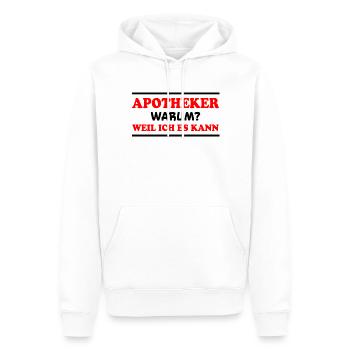 Apotheker Spruch Beruf Lustiges Apotheker Geschenk - Männer Premium Bio Hoodie - Weiß - Vorne - Nico (187cm)