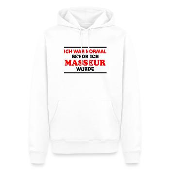 Masseur Spruch Massage Lustiges Masseur Geschenk - Männer Premium Bio Hoodie - Weiß - Vorne - Nico (187cm)