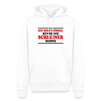 Schreiner Spruch Beruf Lustiges Schreiner Geschenk - Männer Premium Bio Hoodie - Weiß - Vorne - Nico (187cm)