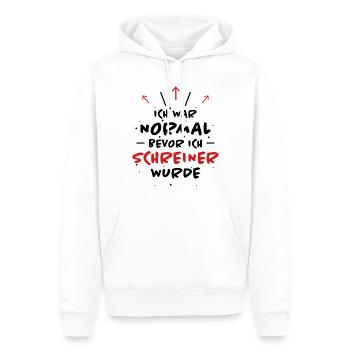 Schreiner Spruch Beruf Lustiges Schreiner Geschenk - Männer Premium Bio Hoodie - Weiß - Vorne - Nico (187cm)