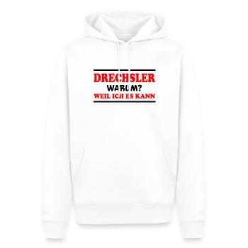 Drechsler Spruch Job Lustiges Drechsler Geschenk - Männer Premium Bio Hoodie - Weiß - Vorne - Nico (187cm)