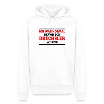 Drechsler Spruch Job Lustiges Drechsler Geschenk - Männer Premium Bio Hoodie - Weiß - Vorne - Nico (187cm)