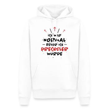 Drechsler Spruch Job Lustiges Drechsler Geschenk - Männer Premium Bio Hoodie - Weiß - Vorne - Nico (187cm)