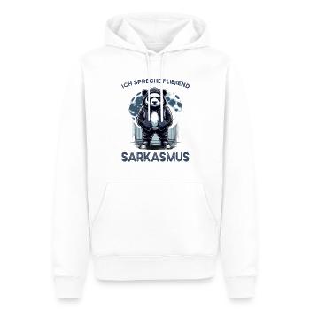 I hate people morning grouch in the office funny - Men’s Premium Organic Hoodie - white - Front - Nico (187cm)