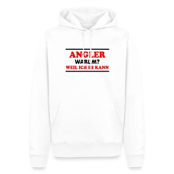 Angler Spruch Fische Angeln Meer Angler Geschenk - Männer Premium Bio Hoodie - Weiß - Vorne - Nico (187cm)