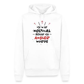 Angler Spruch Fische Angeln Meer Angler Geschenk - Männer Premium Bio Hoodie - Weiß - Vorne - Nico (187cm)