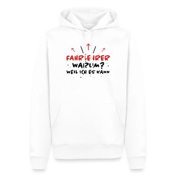Fahrlehrer Spruch Lustige Fahrschullehrer Geschenk - Männer Premium Bio Hoodie - Weiß - Vorne - Nico (187cm)