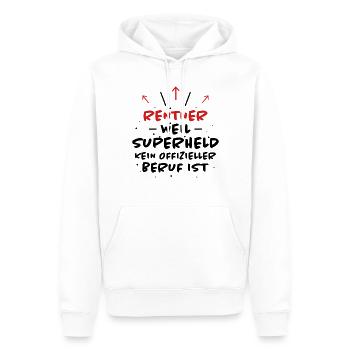 Rentner Spruch Rente Ruhestand Rentner Geschenk - Männer Premium Bio Hoodie - Weiß - Vorne - Nico (187cm)