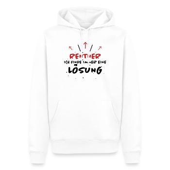 Rentner Spruch Rente Ruhestand Rentner Geschenk - Männer Premium Bio Hoodie - Weiß - Vorne - Nico (187cm)