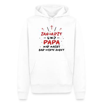 Zahnarzt Spruch Beruf Lustiges Zahnarzt Geschenk - Männer Premium Bio Hoodie - Weiß - Vorne - Nico (187cm)