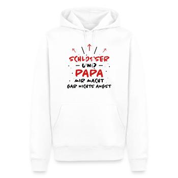 Schlosser Spruch Beruf Lustiges Schlosser Geschenk - Männer Premium Bio Hoodie - Weiß - Vorne - Nico (187cm)