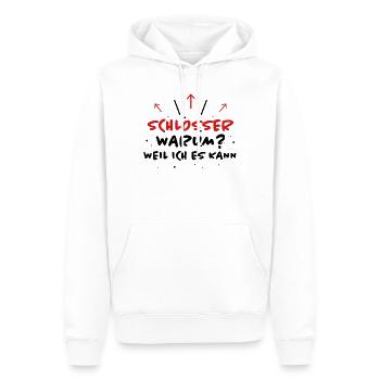Schlosser Spruch Beruf Lustiges Schlosser Geschenk - Männer Premium Bio Hoodie - Weiß - Vorne - Nico (187cm)