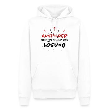 Ausbilder Spruch Beruf Lustiges Ausbilder Geschenk - Männer Premium Bio Hoodie - Weiß - Vorne - Nico (187cm)