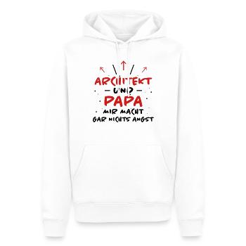 Architekt Spruch Architektur Architekt Geschenk - Männer Premium Bio Hoodie - Weiß - Vorne - Nico (187cm)
