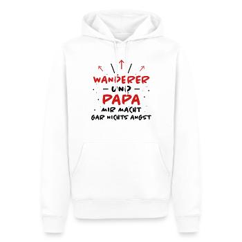 Wanderer Spruch Wandern Lustiges Wanderer Geschenk - Männer Premium Bio Hoodie - Weiß - Vorne - Nico (187cm)