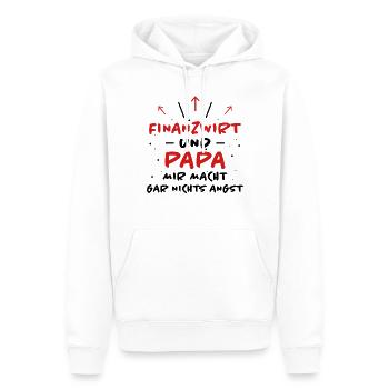 Finanzwirt Spruch Job Lustiges Finanzwirt Geschenk - Männer Premium Bio Hoodie - Weiß - Vorne - Nico (187cm)