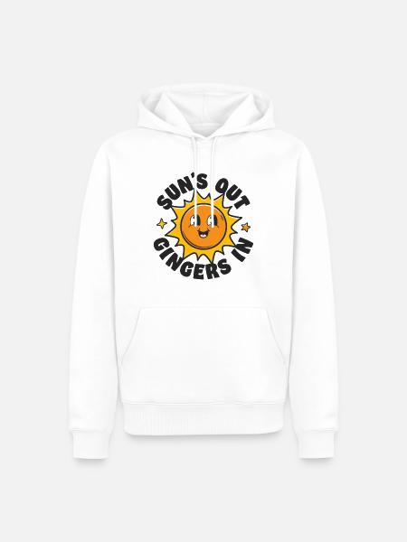 Suns Out Gingers In - Männer Premium Bio Hoodie - Weiß