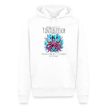 Coup de calmar - Sweat à capuche Premium bio Homme - blanc - Devant - Nico (187cm)