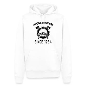 Woodworking Dad Since 1964 - 60. Geburtstag - Männer Premium Bio Hoodie - Weiß - Vorne - Nico (187cm)
