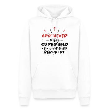 Apotheker Spruch Beruf Lustiges Apotheker Geschenk - Männer Premium Bio Hoodie - Weiß - Vorne - Nico (187cm)