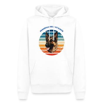 Persönlicher Stalker - Männer Premium Bio Hoodie - Weiß - Vorne - Nico (187cm)