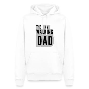 The Walking Dad Stroller Baby Black Grey - Männer Premium Bio Hoodie - Weiß - Vorne - Nico (187cm)