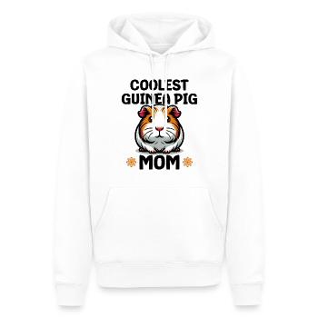Coolest Guinea Pig Mom - Men’s Premium Organic Hoodie - white - Front - Nico (187cm)