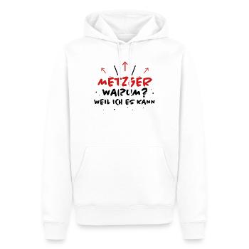 Metzger Spruch Fleischer Lustiges Metzger Geschenk - Männer Premium Bio Hoodie - Weiß - Vorne - Nico (187cm)