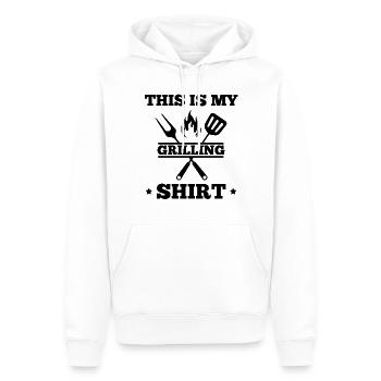 This Is My Grilling Shirt - Männer Premium Bio Hoodie - Weiß - Vorne - Nico (187cm)